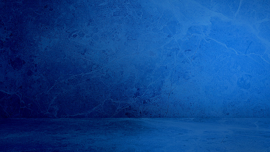 suelo de mármol azul emperado y fondos de pared, sala, interior, interior para los productos expuestos. habitación vacía realista de materail de piedra con luz artificial. photo