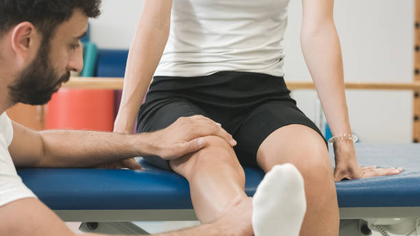 istock Woman doing knee extension exercises 1351865295