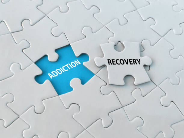 istock Addiction and Recovery Text on Jigsaw Puzzle 1351870239