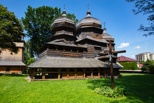 Drohobych, Ukraine - July 2021: St. George's Church in Drohobych, Ukraine