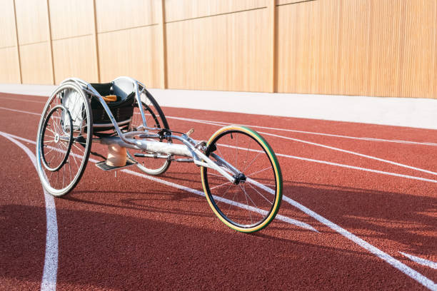 istock Athletic wheelchair race 1351873366