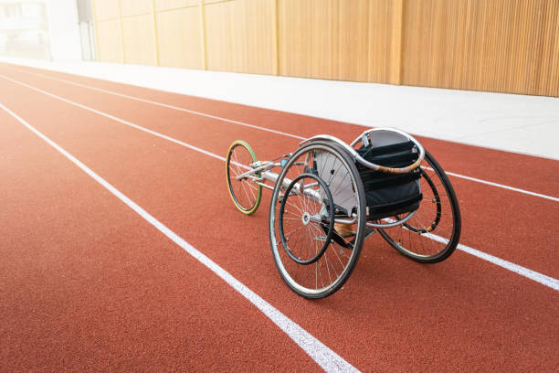 istock Athletic wheelchair race 1351873386