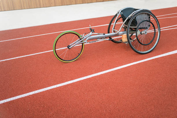 istock Athletic wheelchair race 1351873387