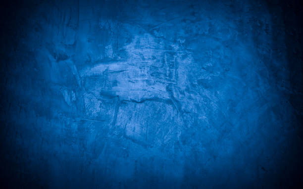 istock Old wall pattern texture cement blue dark abstract  blue color design are light with black gradient background. 1351875008