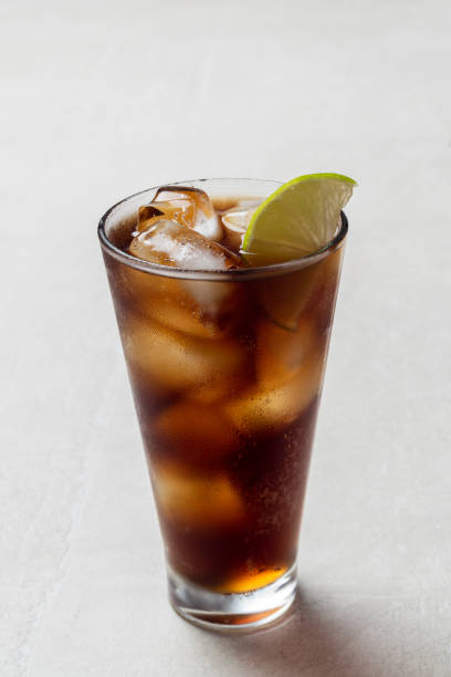istock Alcoholic cocktail  Cuba Libre or long iced tea 1351877357