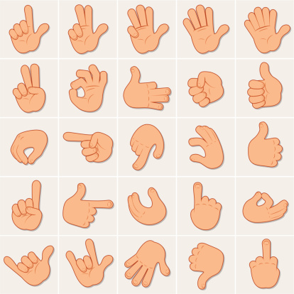 Human Hands, large collection of hand gestures and signals