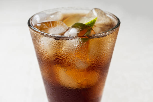 istock Alcoholic cocktail  Cuba Libre or long iced tea 1351878085
