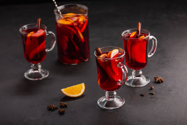 istock Traditional alcoholic Christmas drink  mulled wine 1351878240