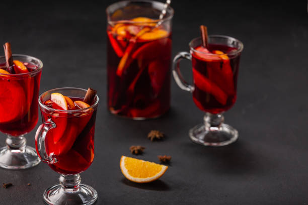 istock Traditional alcoholic Christmas drink  mulled wine 1351878241