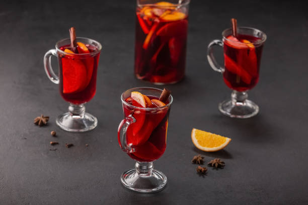 istock Traditional alcoholic Christmas drink  mulled wine 1351878246