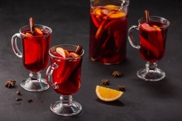 istock Traditional alcoholic Christmas drink  mulled wine 1351878303