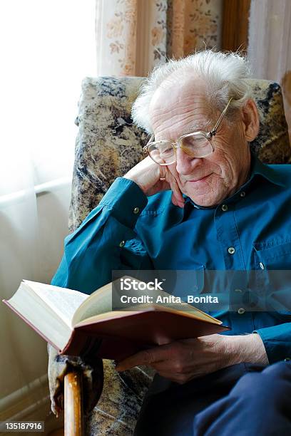 Reading Funny Book Stock Photo - Download Image Now - Active Seniors, Adult, Book