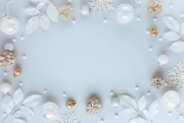 istock Christmas and New Year holidays frame. 1351880022