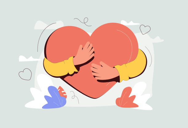 ภาพประกอบสต็อกที่เกี่ยวกับ “รักตัวเองด้วยการกอดหัวใจเป็นการดูแลสุขภาพจิตและความนับถือแนวคิดคนเล็ก ๆ การถือครองตัวเ� - body care”