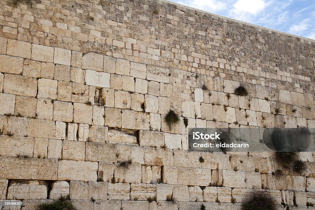 El muro de las lamentaciones - Foto de stock de Antiguo libre de derechos