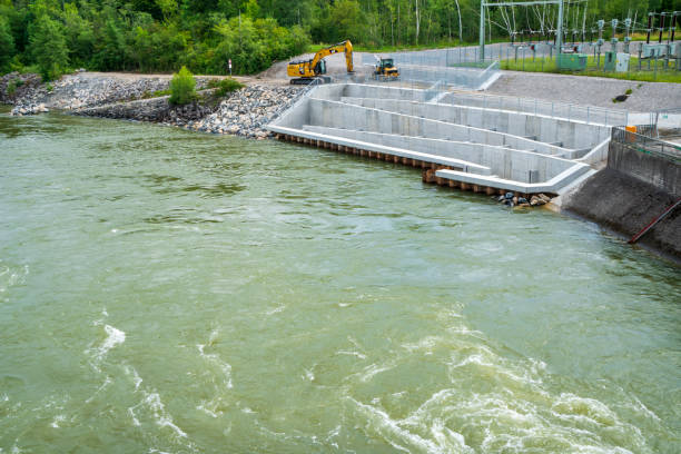 istock fish ladder at river dam for helping migration 1351883216