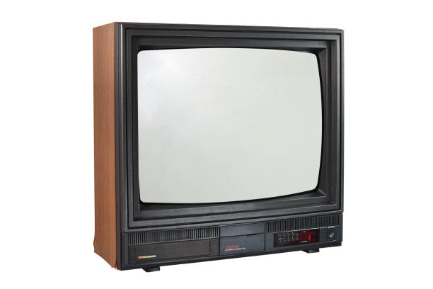 istock The old TV on the isolated.Retro technology concept. 1351884187