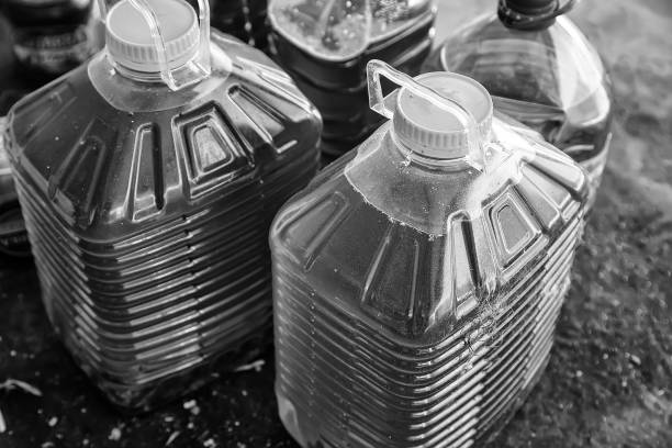 istock Used oil bottles 1351889734