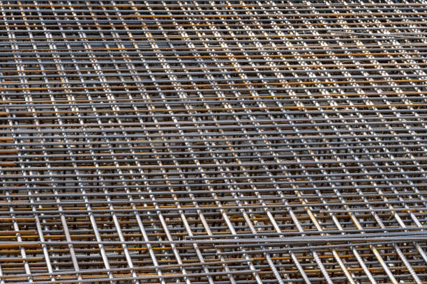 istock Reinforcing steel in construction site 1351891973