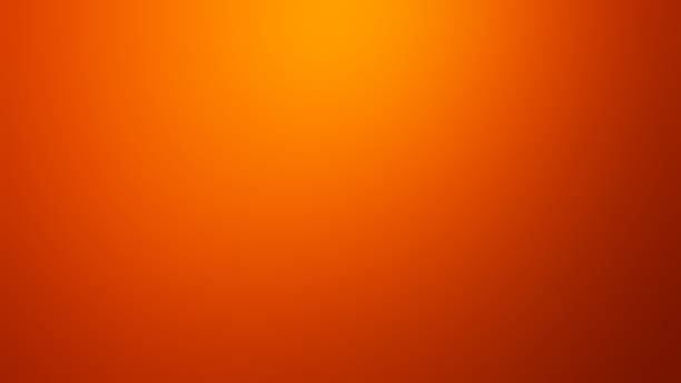 オレンジと黄色のグラデーションの焦点がぼやけたモーションの抽象的な背景 - オレンジ色の背景 ストックフォトと画像