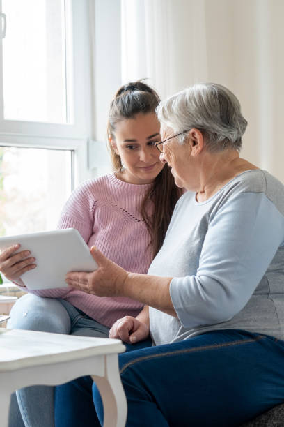 istock Grandmother and granddaughter 1351897144