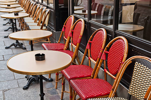 istock Street view of a Cafe terrace 135190070