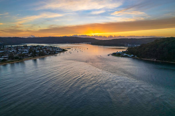 istock Sunrise waterscape over the channel 1351905072