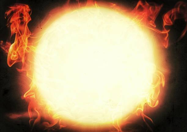istock Illustration of the burning sun 1351925378