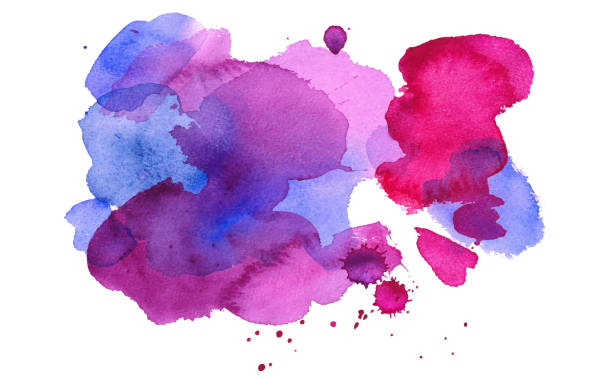 istock Abstract colorful watercolor splash. Vector stain of paint 1351935663