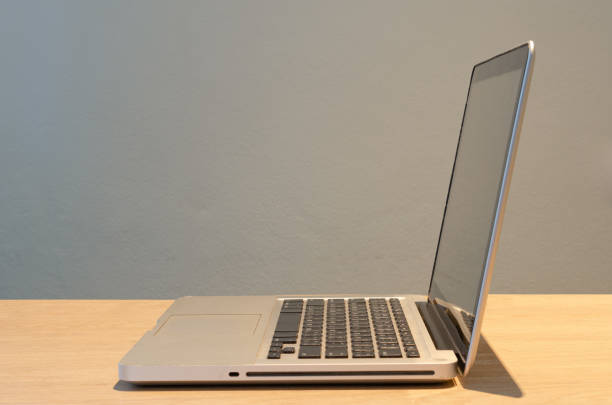 istock computer laptop on a desk in the office. 1351936206