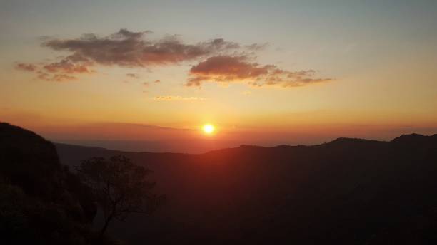 istock View of the sunset in the mountains 1351945122