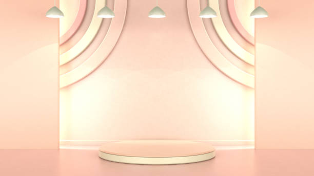 istock Podium in Minimalist 3D Background 1351948490