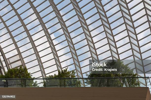 Garden Under Glass Arched Roof Stock Photo - Download Image Now - Kimmel Center for the Performing Arts, Roof Garden, Philadelphia - Pennsylvania