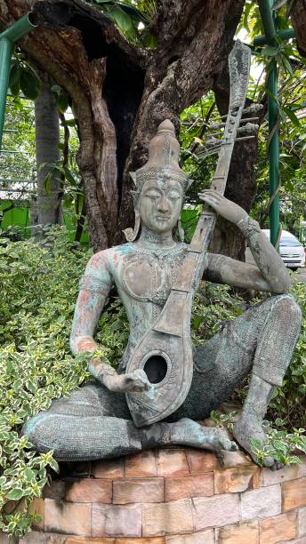 istock A buddha statue with music ornament 1351959257