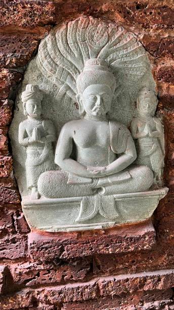 istock Beautiful ancients Buddhist statue with middle east cultural 1351959347