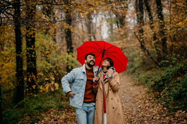 istock Radiating love on a rainy day 1351964960
