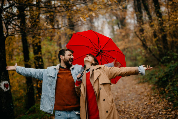 istock Radiating love on a rainy day 1351965008
