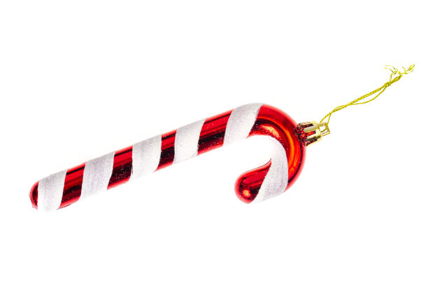 istock Small plastic christmas toys isolated on white background. Studio Photo 1351968252