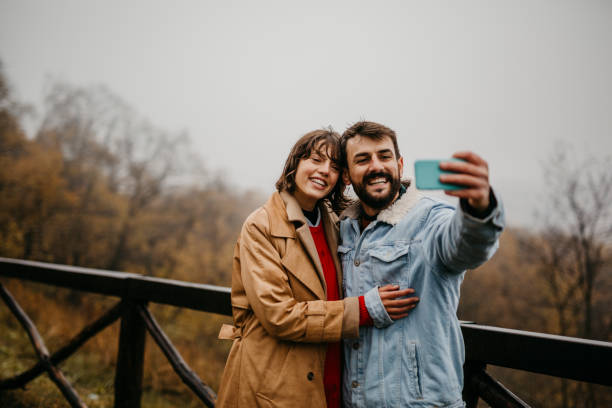 istock Bad weather can't stop our joy and love 1351968939