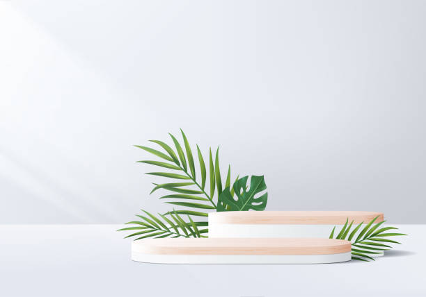 istock 3d background products display minimal podium scene with geometric platform. background vector 3d with winners podium. stand to show cosmetic products. Stage showcase on pedestal modern studio white pastel 1351969750