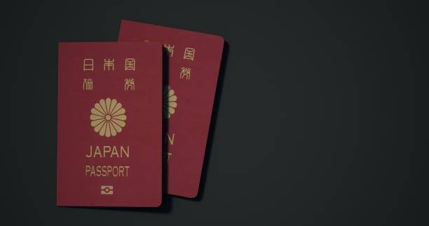 istock Japan Passport.
Passport from different countries with dark backgrounds 3d rendering. 1351969811