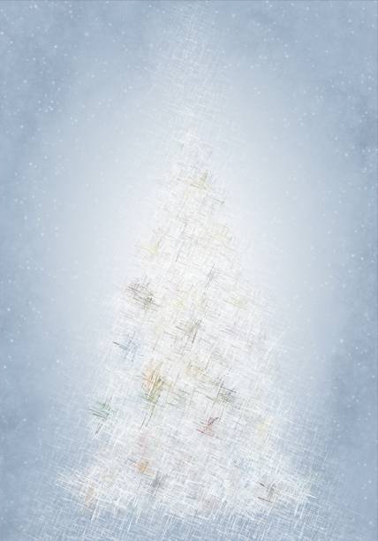Christmas blue ornaments a Christmas tree branch, beautiful holiday background. Oil painted like photo.