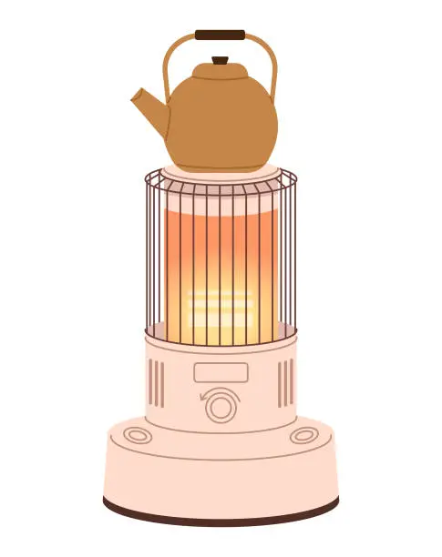 Vector illustration of kerosene heater.