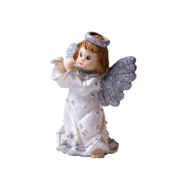 istock Christmas angel on a white background. 1351976995