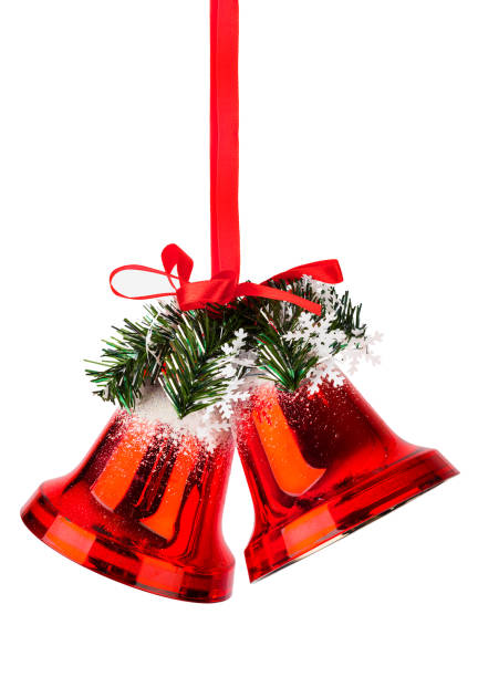 istock Christmas bells with a red bow 1351979777