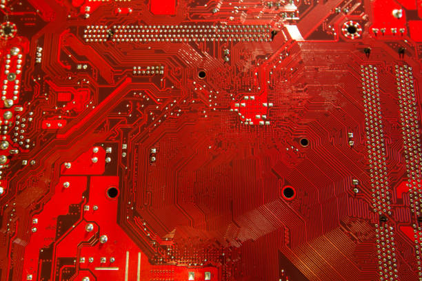 Electronic circuit plate stock photo