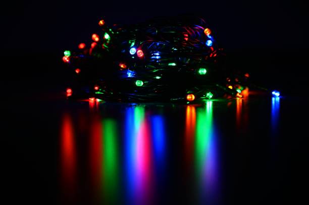 istock Christmas lights. Beautiful colorful abstract background with Christmas tree decorations. Concept for winter and holidays. 1351981254
