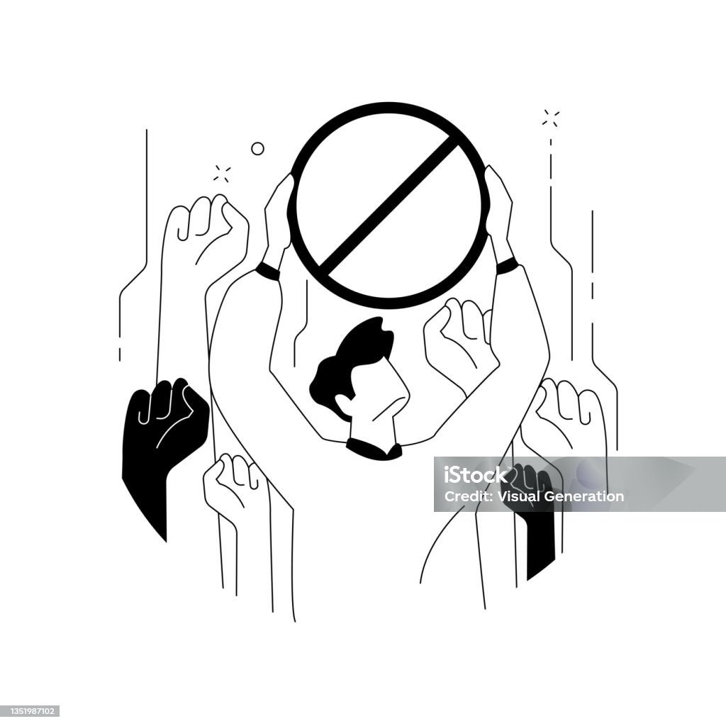 Triangle Backlash Public Backlash Abstract Concept Vector Illustration Stock Illustration ...