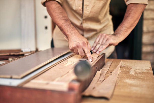 istock Man assembling furniture and fixing it - hobby concept. 1351988491