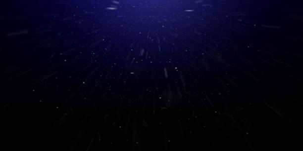 Snow in the night sky. Snow in the night sky. Flying snow from a dark sky, snowy illustration. dark blurred background stock illustrations
